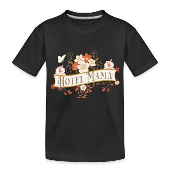 Hotel Mama - Muttertag - Lustiges Shirt - Kinder Premium Bio T-Shirt - Schwarz - Vorne