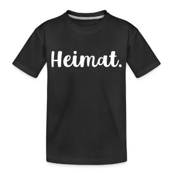 Heimat - Kinder Premium Bio T-Shirt - Schwarz - Vorne