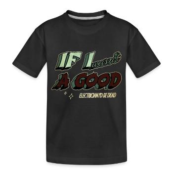 Blagues Geek Funny Electric Funny Citation Formation - T-shirt bio Premium Enfant - noir - Devant