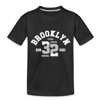 BROOKLYN - T-shirt bio Premium Enfant - noir - Devant