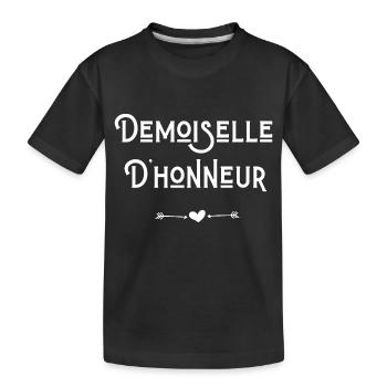 Demoiselle d'honneur - T-shirt bio Premium Enfant - noir - Devant