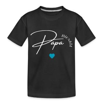 Bald Vater - Kinder Premium Bio T-Shirt - Schwarz - Vorne