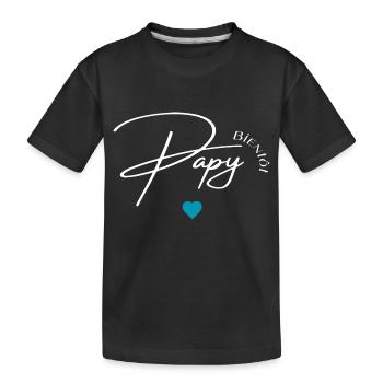 Bientôt papy - T-shirt bio Premium Enfant - noir - Devant