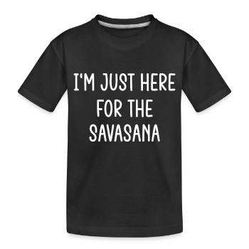 Cadeau de yoga pour Yogis Méditation Idée cadeau Om - T-shirt bio Premium Enfant - noir - Devant