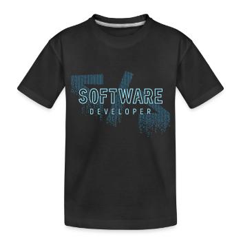 Software Entwickler - Job & Arbeit - Kinder Premium Bio T-Shirt - Schwarz - Vorne