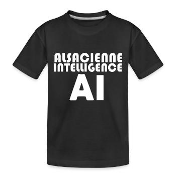 Alsacienne Intelligence - T-shirt bio Premium Enfant - noir - Devant