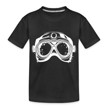 Goggles Diving Scuba Symbol - Kids' Premium Organic T-Shirt - black - Front