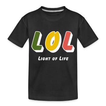 LOL - Lumière de Vie - T-shirt bio Premium Enfant - noir - Devant