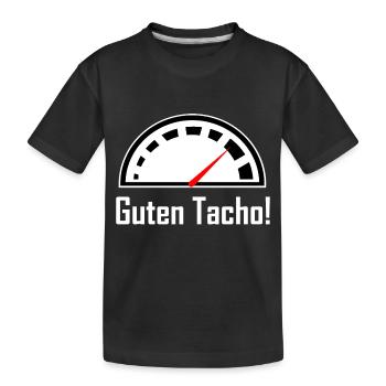 Guten Tacho – Du liebst die Geschwindigkeit - Kinder Premium Bio T-Shirt - Schwarz - Vorne