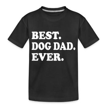 Hund Dog - Kinder Premium Bio T-Shirt - Schwarz - Vorne