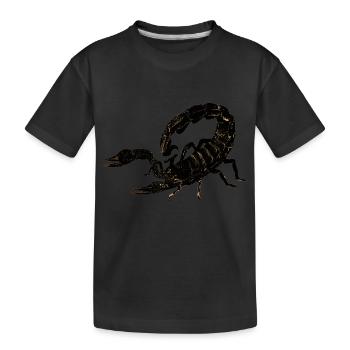 Les scorpions sont un groupe d’arachnides - T-shirt bio Premium Enfant - noir - Devant