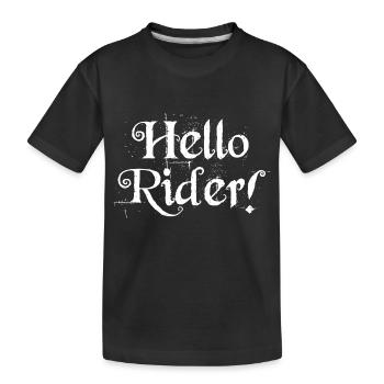 Dog Hund - Kinder Premium Bio T-Shirt - Schwarz - Vorne