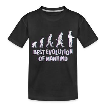 Backen Konditor Torte Teig - Kinder Premium Bio T-Shirt - Schwarz - Vorne