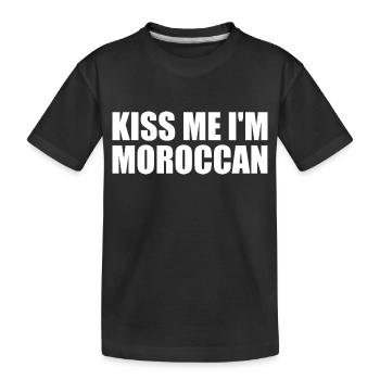Kiss me im moroccan - maroc - T-shirt bio Premium Enfant - noir - Devant