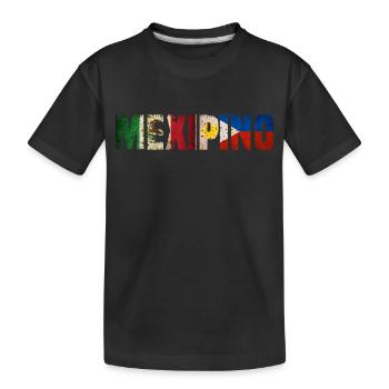 Mexipino Mexikanisch Filipino Amerikanisches Erbe - Kinder Premium Bio T-Shirt - Schwarz - Vorne