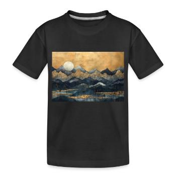 Paysage de Dante - T-shirt bio Premium Enfant - noir - Devant