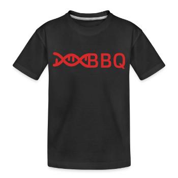 BBQ is in my DNA - Kids' Premium Organic T-Shirt - black - Front