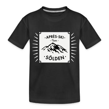 Après-Ski Sölden - Kinder Premium Bio T-Shirt - Schwarz - Vorne