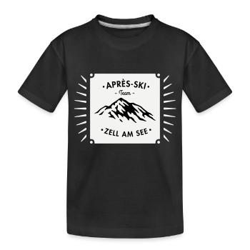 Après-Ski Zell am See - Kinder Premium Bio T-Shirt - Schwarz - Vorne
