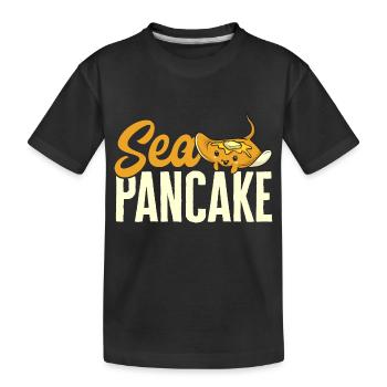 Raies pastenagues, raies manta, raies océaniques, raies - T-shirt bio Premium Enfant - noir - Devant
