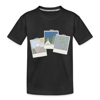 Bilder Trio - Kinder Premium Bio T-Shirt - Schwarz - Vorne