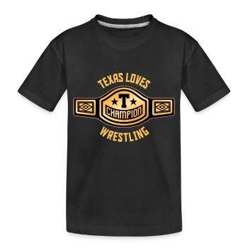 Conception de lutte au Texas pour les fiers fans du Texas - T-shirt bio Premium Enfant - noir - Devant