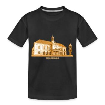 Magdeburg Old Town Hall Saxony-Anhalt - Kids' Premium Organic T-Shirt - black - Front