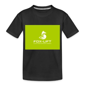 Fox lift 2 - Kinder Premium Bio T-Shirt - Schwarz - Vorne