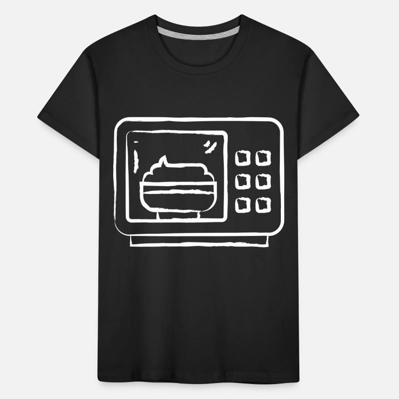 Microwave Hand Drawn Kids' Premium Organic T-Shirt