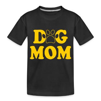 Dog mom - T-shirt bio Premium Enfant - noir - Devant