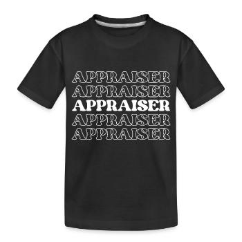 Évaluateur Évaluateur Évaluateur Évaluateur Évaluateur - T-shirt bio Premium Enfant - noir - Devant