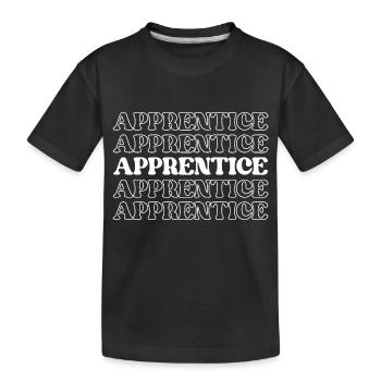 Apprenti stagiaire Apprenti débutant - T-shirt bio Premium Enfant - noir - Devant