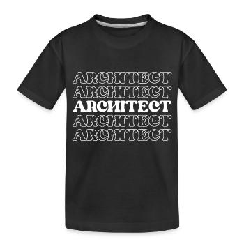 Architecte Designer Planificateur Créateur Ingénieur - T-shirt bio Premium Enfant - noir - Devant