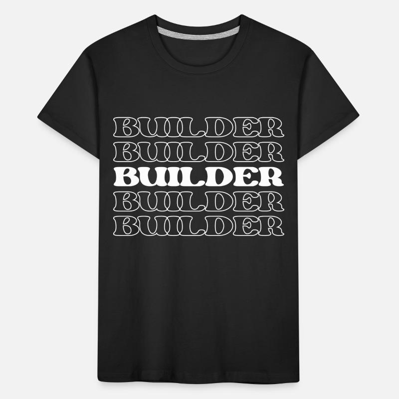 Constructeur Constructeur Charpentier Maçon T-shirt bio Premium Enfant