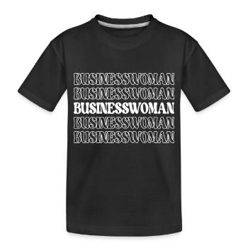 Femme d’affaires Femme d’affaires Femme d’affaires - T-shirt bio Premium Enfant - noir - Devant