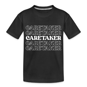 Wächter Hüter Hüter Beschützer - Kinder Premium Bio T-Shirt - Schwarz - Vorne