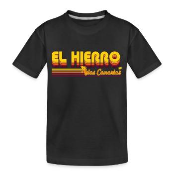 El Hierro a Canary Island Design - Kids' Premium Organic T-Shirt - black - Front