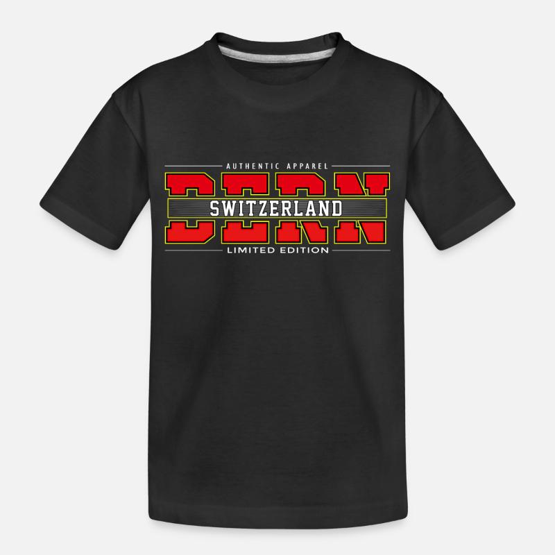 Bern - Kinder Premium Bio T-Shirt - Schwarz