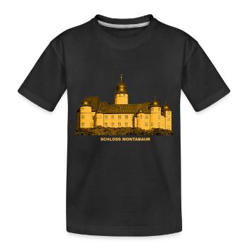 Château de Montabaur, Westerwald, Rhénanie-Palatinat - T-shirt bio Premium Enfant - noir - Devant