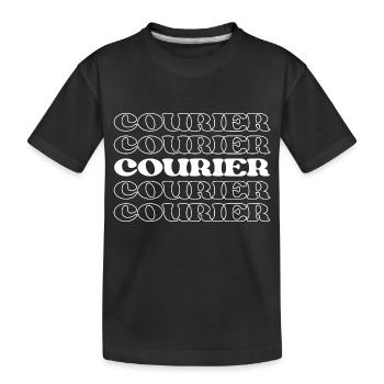Messager Livreur Facteur Expédition - T-shirt bio Premium Enfant - noir - Devant