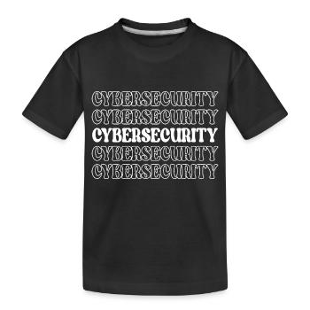 Cybersicherheit IT-Sicherheit Internet-Sicherheit - Kinder Premium Bio T-Shirt - Schwarz - Vorne
