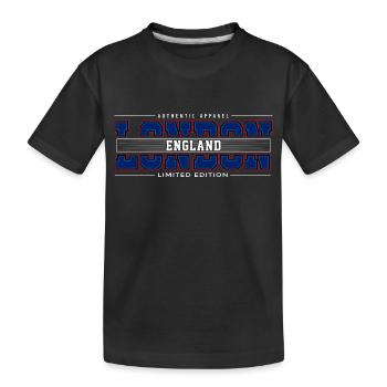 London - Kids' Premium Organic T-Shirt - black - Front