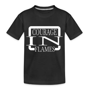 Birthday Present Idea Hero Cool Fireman - Kids' Premium Organic T-Shirt - black - Front