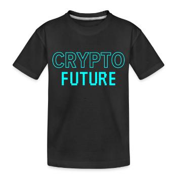Crypto Future - Kids' Premium Organic T-Shirt - black - Front
