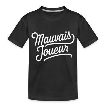 Mauvais joueur - T-shirt bio Premium Enfant - noir - Devant