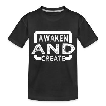 Déclaration Drôle Croissance Nouveauté Insight - T-shirt bio Premium Enfant - noir - Devant