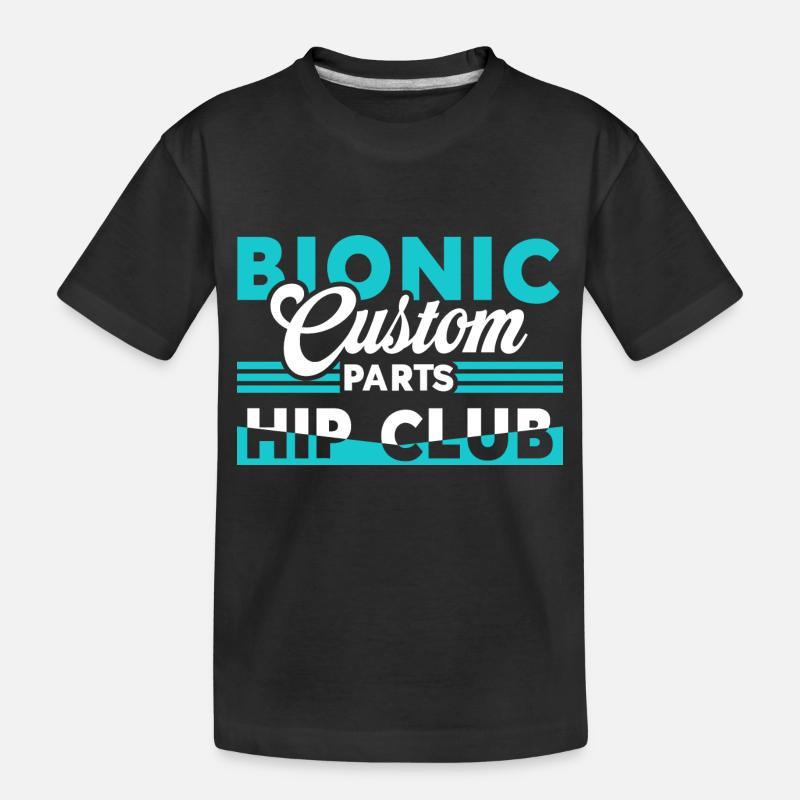 Bionic Custom Parts Club Chirurgie de prothèse de hanche - T-shirt bio Premium Enfant - noir
