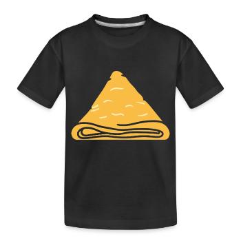 Crêpes Bretagne humour crêpe - T-shirt bio Premium Enfant - noir - Devant
