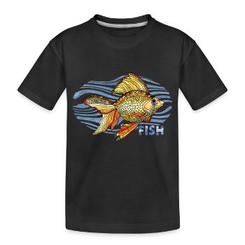 Poisson - T-shirt bio Premium Enfant - noir - Devant