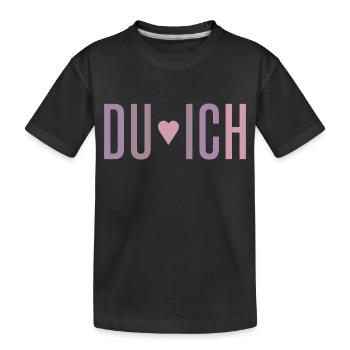 Du & Ich - Kinder Premium Bio T-Shirt - Schwarz - Vorne